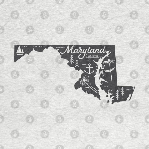 State of Maryland Graphic Tee by MN Favorites